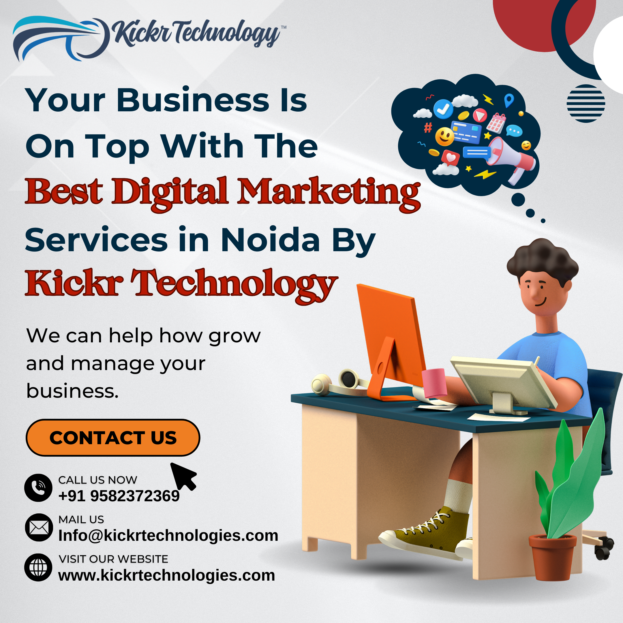 Future of Your Business with Top Digital Marketing Services in Noida by Kickr