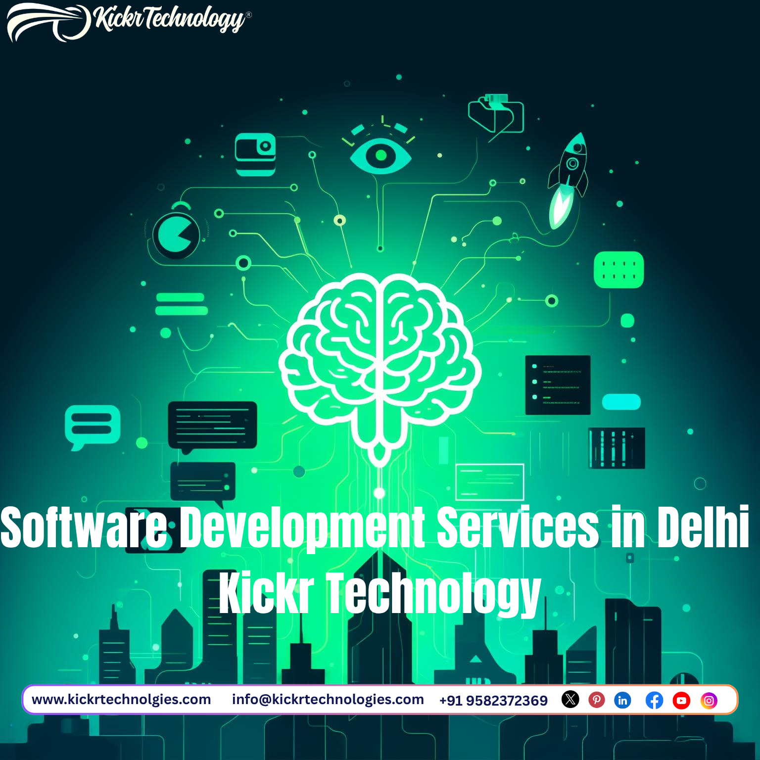 Kickr Technology offers comprehensive software development services in Delhi, combining technical expertise with strategic innovation to build scalable, future-ready digital solutions for modern enterprises.
